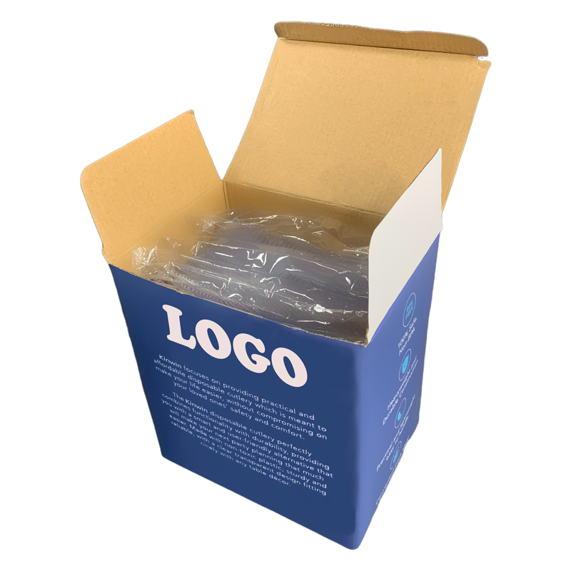 Custom Printed Cardboard Gift Cake Cutlery Packaging Box